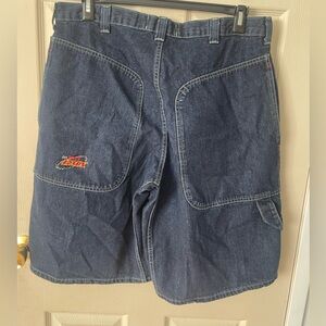 Vintage Lee Pipes BMX Denim Jean Shorts Men’s 34 Fit 36x13 Baggy